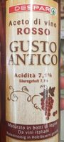 Aceto vino rosso gusto antico