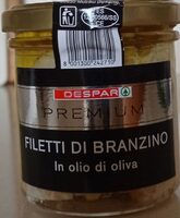 Filetti di branzino in olio di oliva
