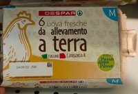 Uova fresche da allevamento a terra
