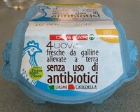 Uova allevate a terra senza uso di antibiotici