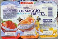 Formaggio dolce con frutta