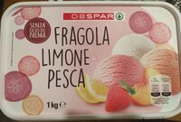 Gelato fragola limone e pesca