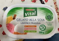 Gelato alla soia limone e fragola