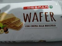 Wafer con crema alla nocciola