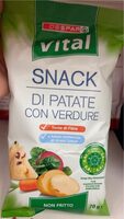 Snack di patate com verdure