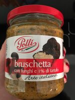 Bruschetta con funghi e 1% di tartufo
