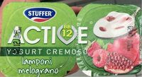 Yogurt cremoso lamponi melograno