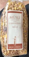 Müsli croccante con cranberry e mela