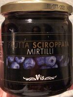 Frutta sciroppata mirtilli
