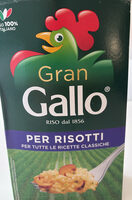 Gran Gallo riso per risotti chicchi classici