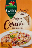 Fantasie di cereali riso, farro e orzo