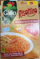 Risottino (juste du riz, des carottes et des tomates)