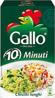 Quick Cooking Rice - Gallo Riso 0 Minuti Chicchi Lunghi Kg.