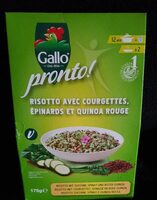 Risotto avec courgettes épinards et quinoa rouge