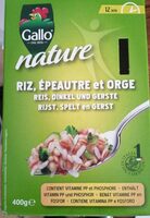 Nature riz épeautre et orge