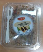 Insalata di farro integrale e quinoa con lenticchie