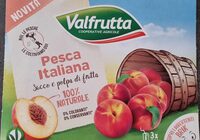 Succo e polpa di pesca con vitamina C