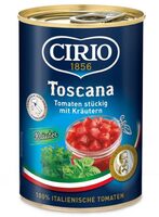 Tomaten  stückig mit Basilikum