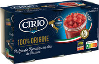 Pulpe de tomates en dés