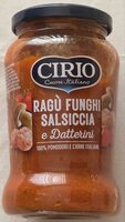 Ragù Funghi Salsiccia e Datterini