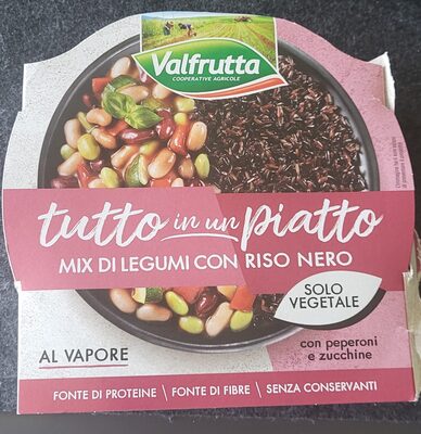 Tutto in un piatto - Mix di legumi con riso nero