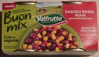 Buon mix val frutta fagioli rossi mais
