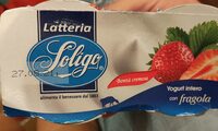 Yogurt intero con fragola