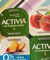 Yoghurt pesca in pezzi