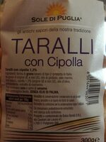 Taralli con cipolla sole di Puglia