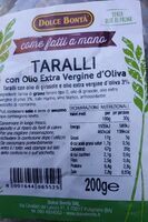 Talari con Olio Extra Vergine d'Oliva