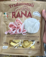 Tortellini with ham and mozzarella