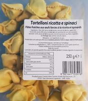 Tortelloni ricotta e spinaci