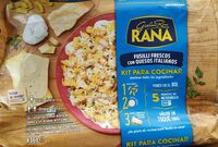 Fusilli frescos con quesos italianos