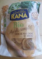 Pâtes fraiches farcies au brocoli et aux pois chiches.