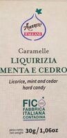 Caramelle liquirizia menta cedro