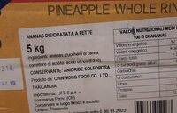 Ananas disidratata a fete