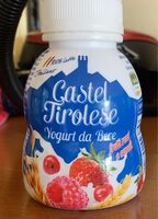 Yogurt da bere frutti rissi e cereali