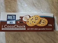 Pastefrolle con gocce di cioccolato fondente e cocco