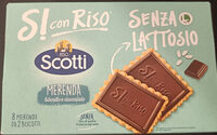 Si con riso biscotto e cioccolato senza lattosio
