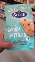Biscotto con riso e gocce di cioccolato