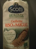 Gallette riso e miglio