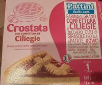 Crostata con confettura di ciliegia