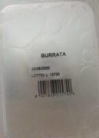 Burrata au lait de vache pasteurisé