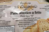 Pane rustico a fette