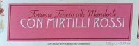 Torrone con mirtilli rossi