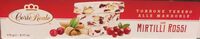 Torrone con mirtilli rossi