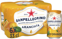 SANPELLEGRINO boisson gazeuse aromatisée orange 6x33cl