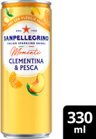 SANPELLEGRINO Momenti boisson gazeuse aromatise clémentine pêche 33cl