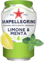 SANPELLEGRINO bois pétillant au jus de citron&d'extrait de menthe33cl
