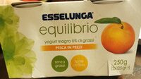 Yogurt magro pesca in pezzi